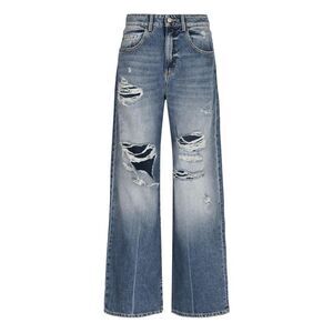 ICON DENIM Women's Distressed Wide Leg Jeans Women DENIM Pants